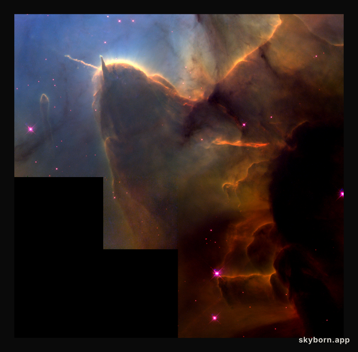 Trifid Pillars and Jets