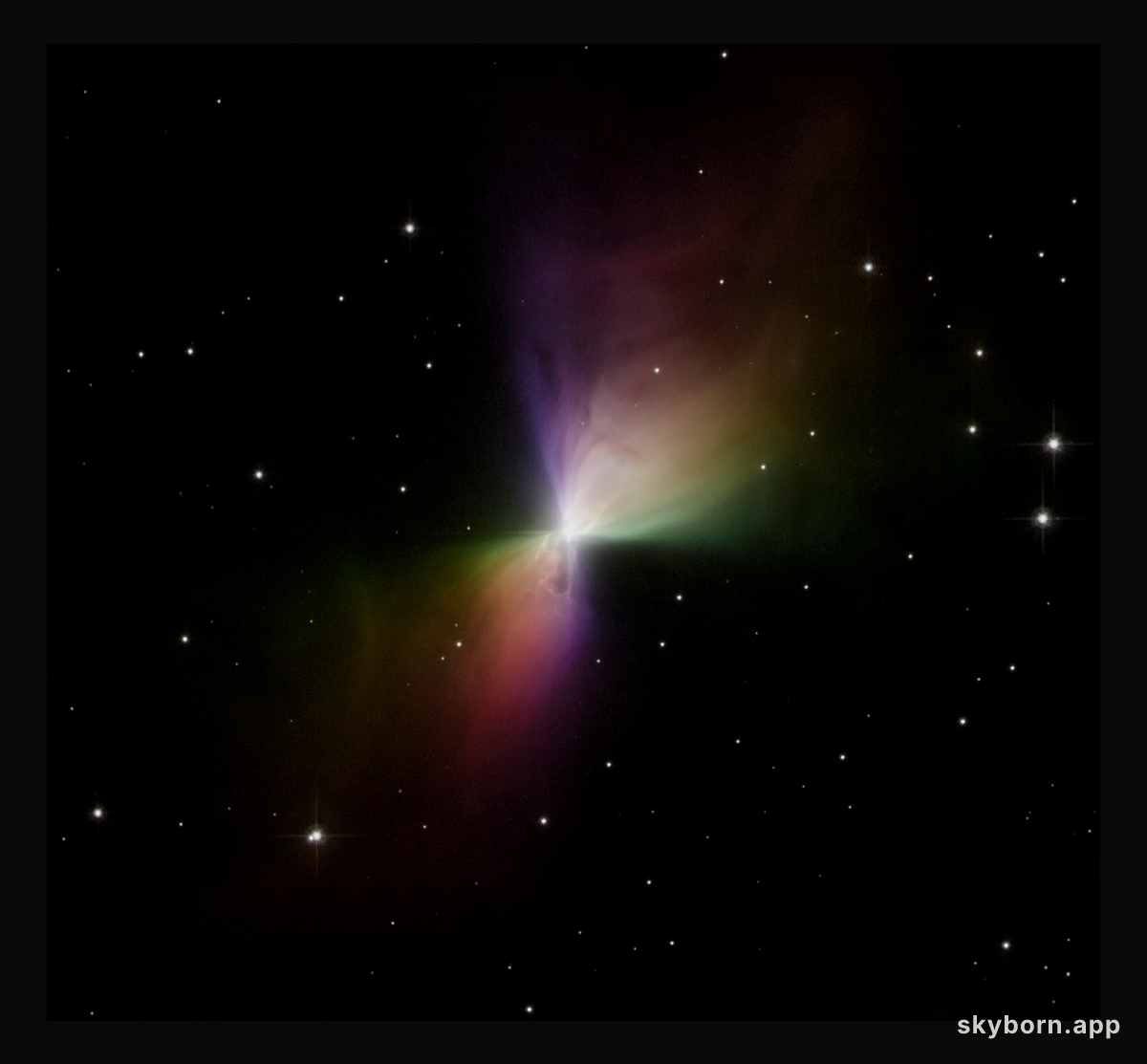 A Beautiful Boomerang Nebula