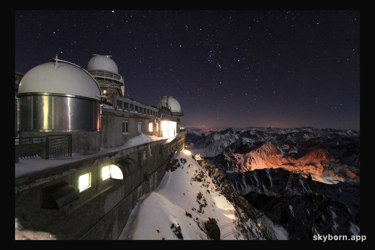 Winter Night at Pic du Midi