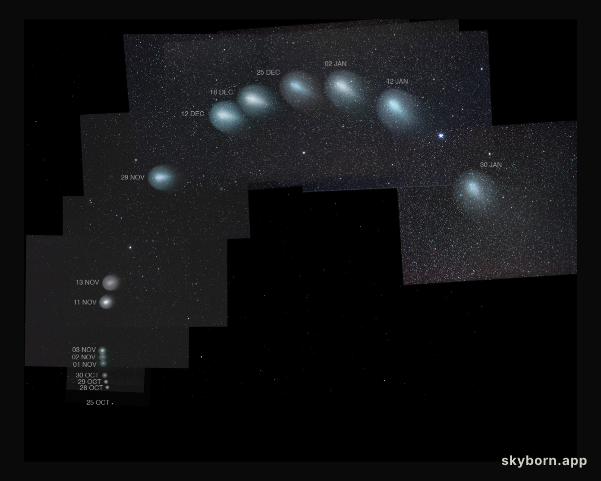 Three Month Composite of Comet Holmes