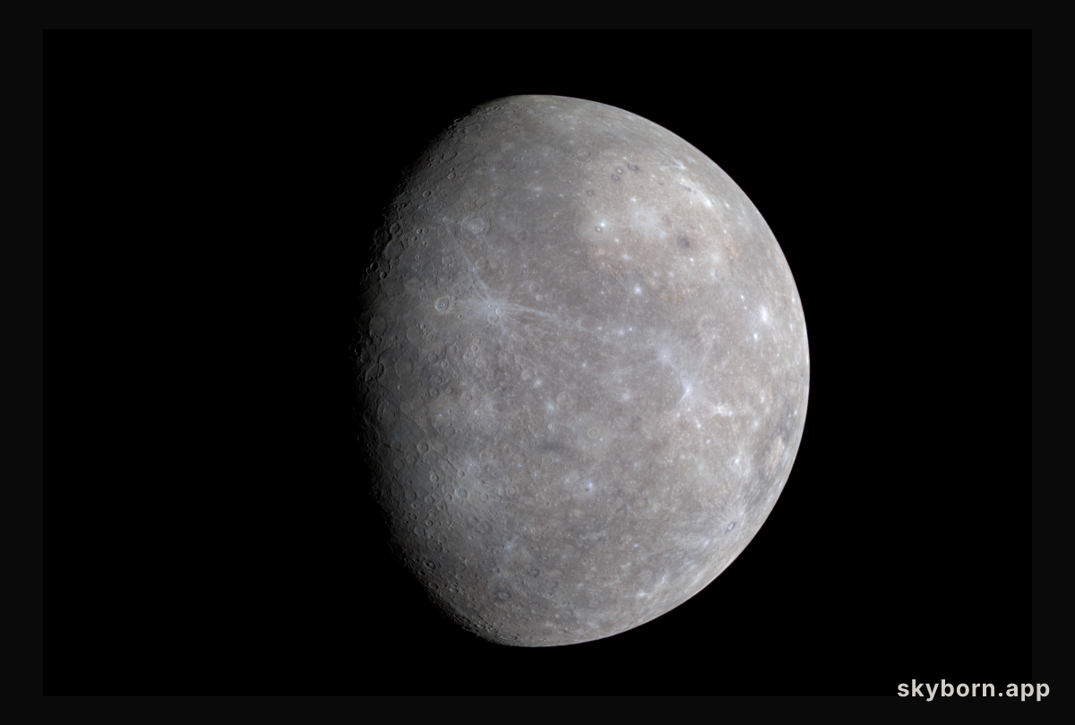Mercury in Accentuated Color