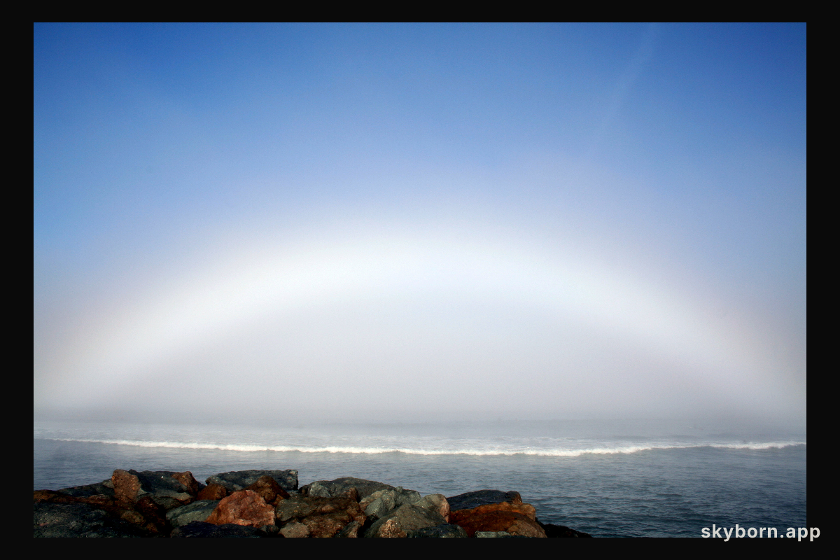 A Fog Bow Over Ocean Beach