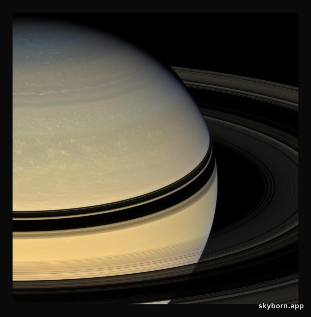Saturn's Rings from the Other Side
