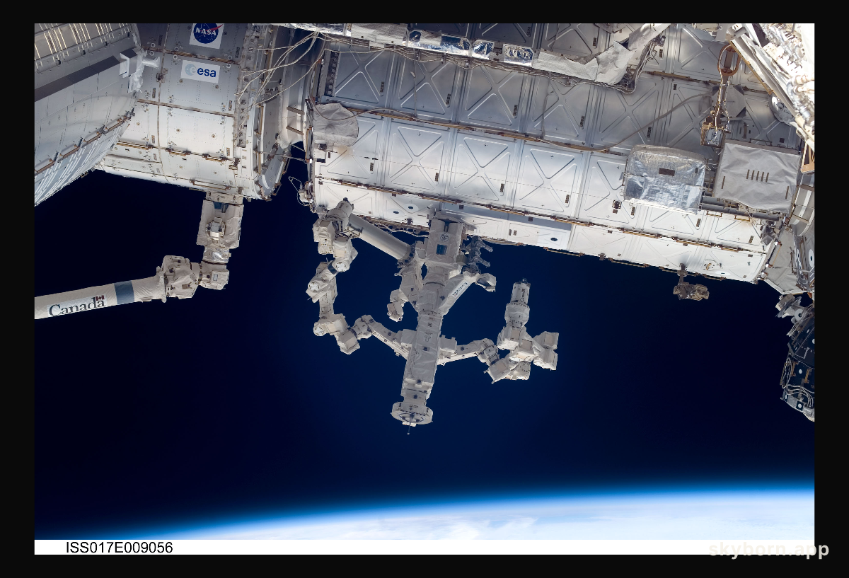 Dextre Robot at Work on the Space Station