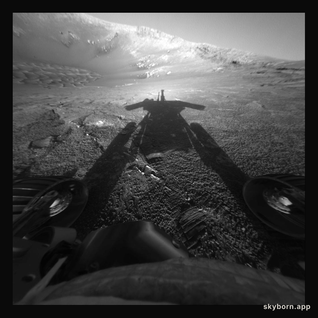 Shadow of a Martian Robot