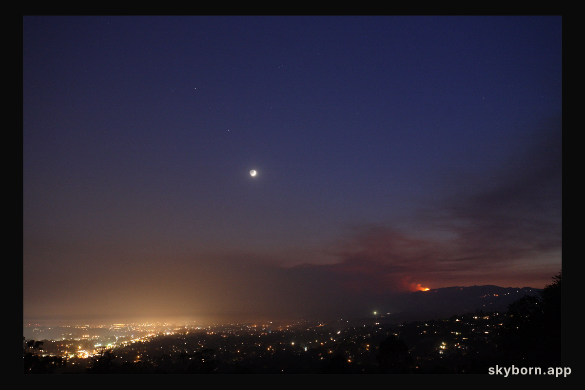 Planets and Fire by Moonlight