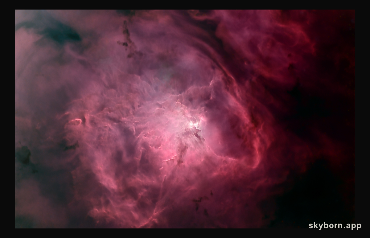 Gas and Dust of the Lagoon Nebula