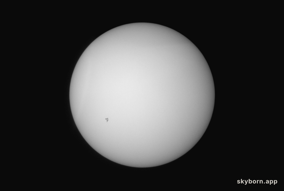 The International Space Station Transits the Sun