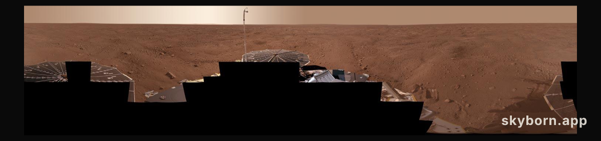 A Mars Panorama from the Phoenix Lander