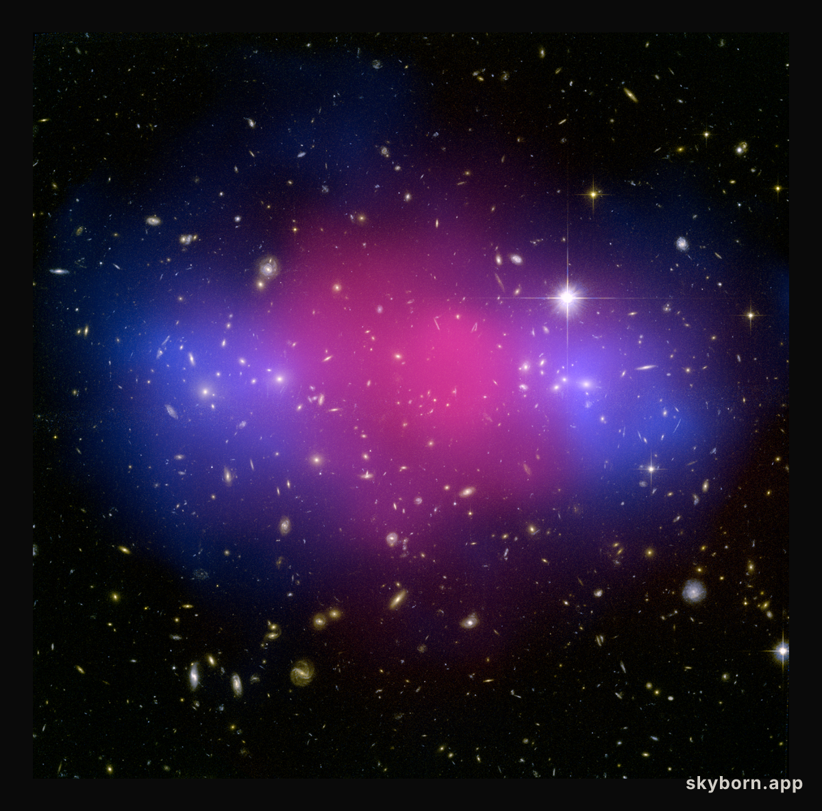 MACSJ0025: Two Giant Galaxy Clusters Collide