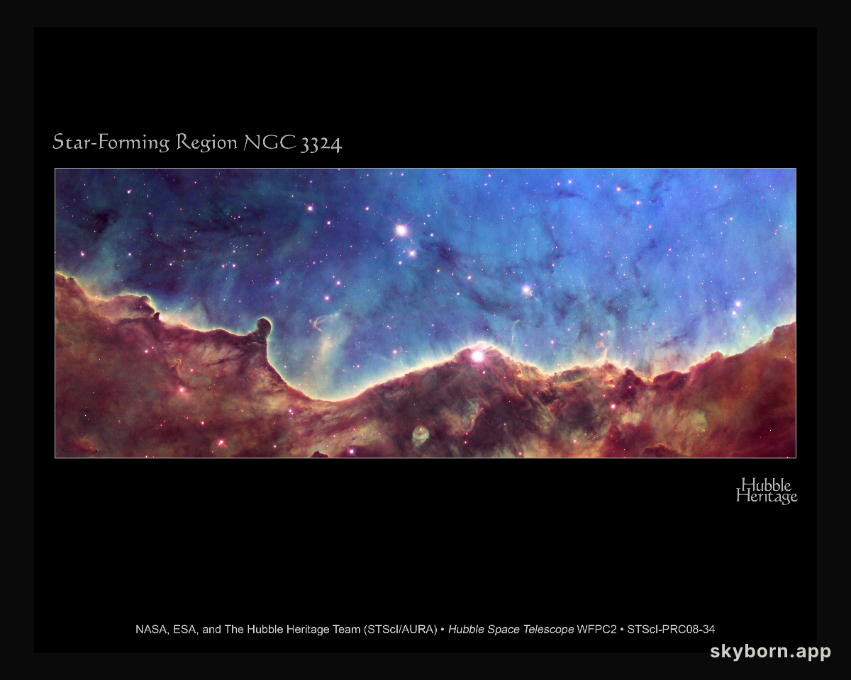 Dust Mountains in the Carina Nebula