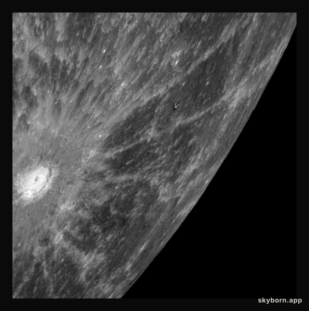 A Spectacular Rayed Crater on Mercury