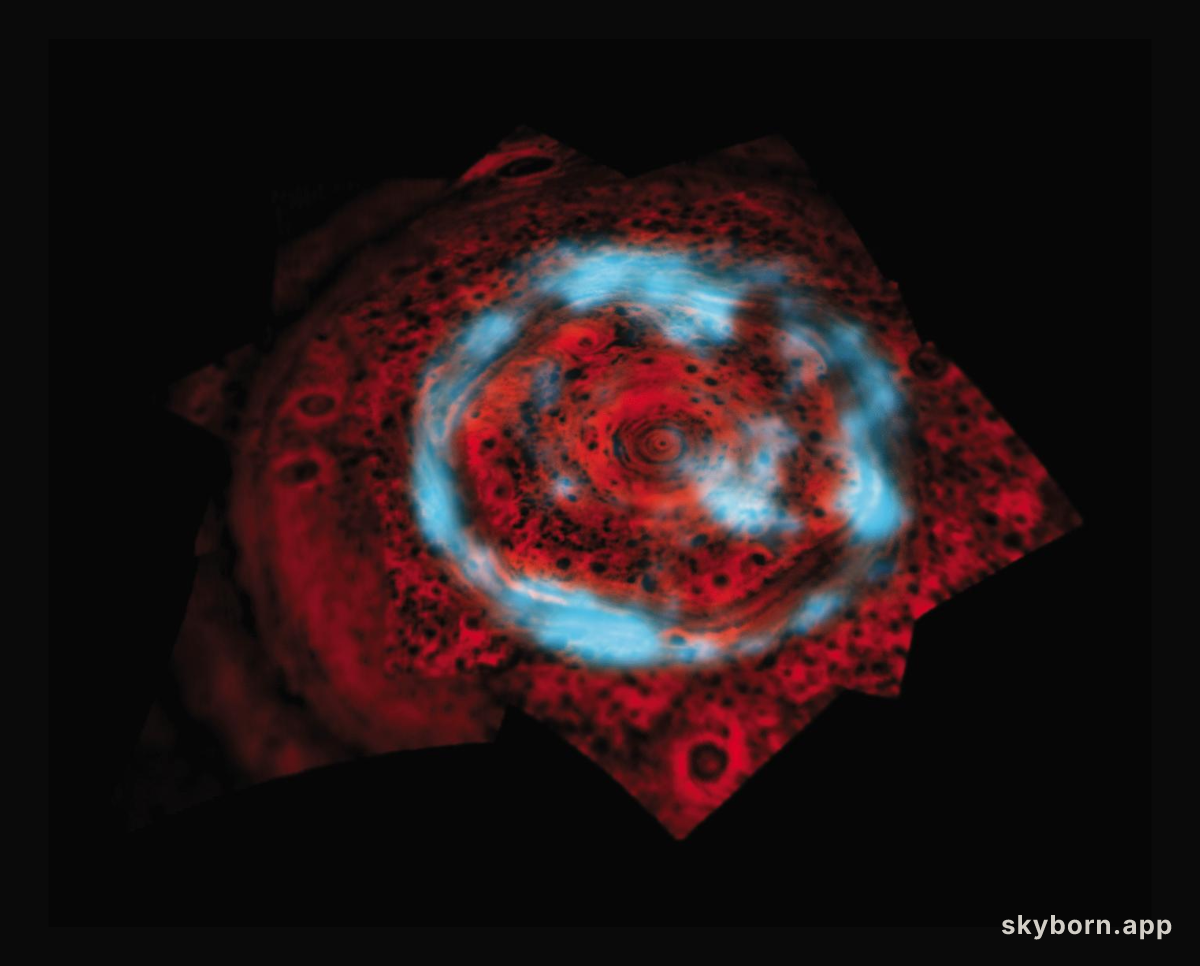 Unusual Auroras Over Saturn's North Pole