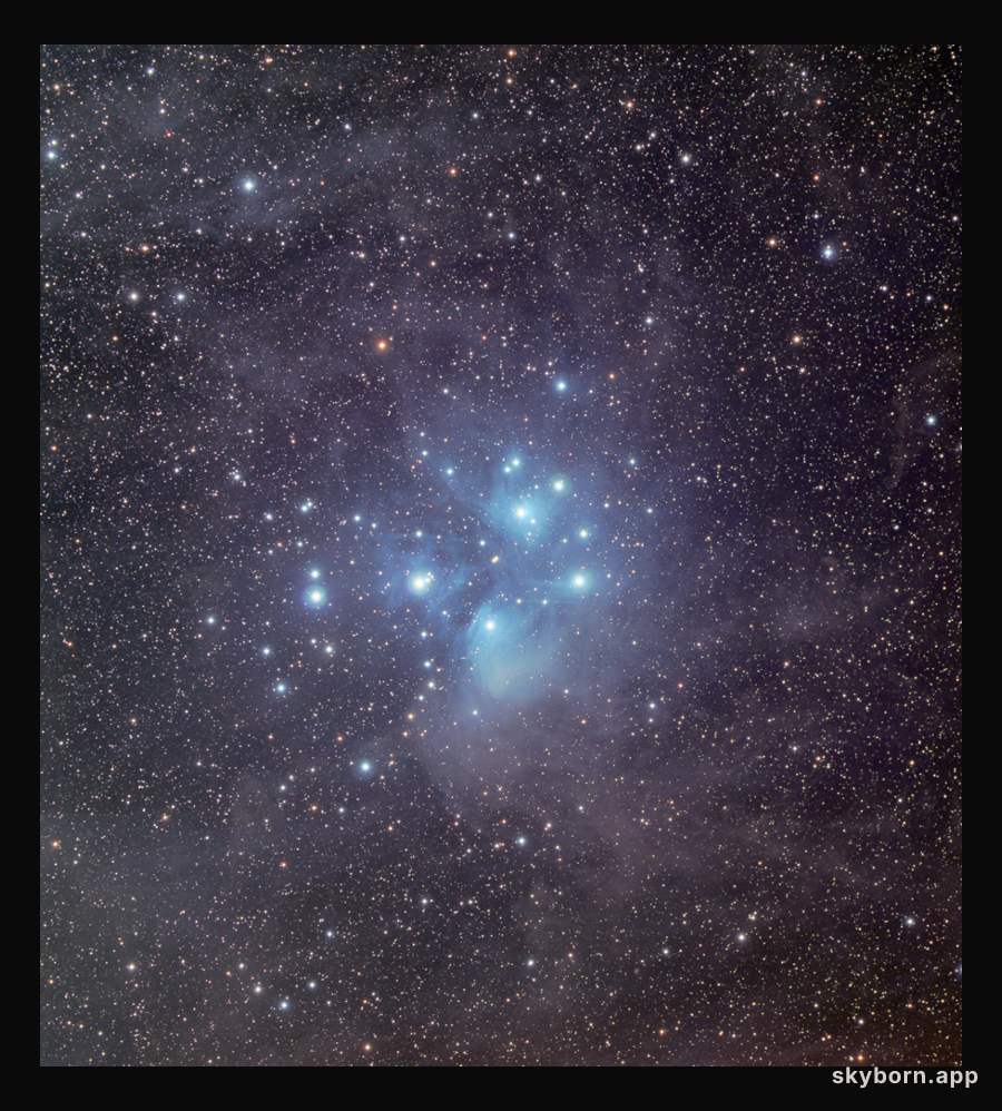 M45: The Pleiades Star Cluster