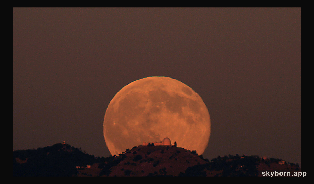 Lick Observatory Moonrise
