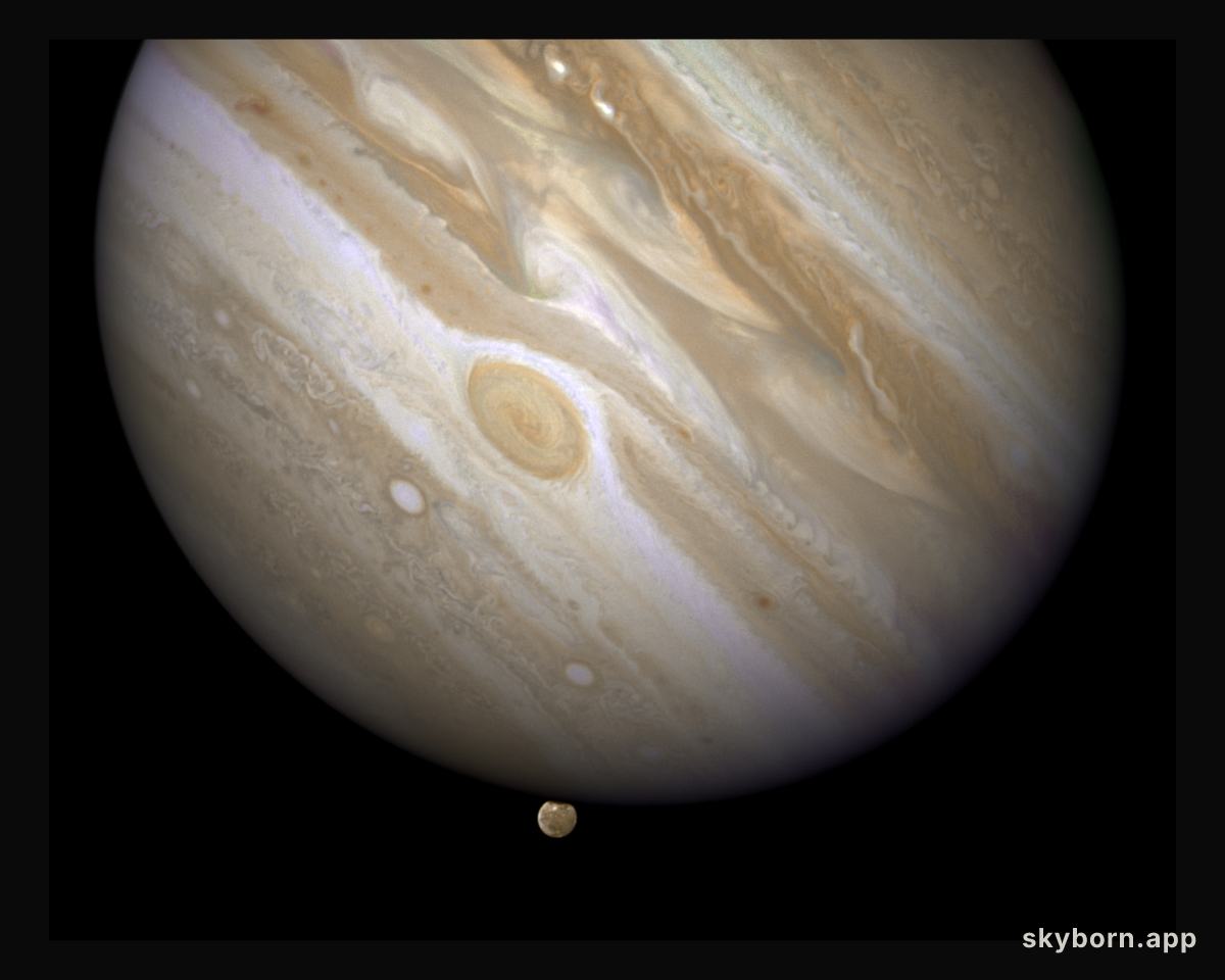 Jupiter Eclipsing Ganymede