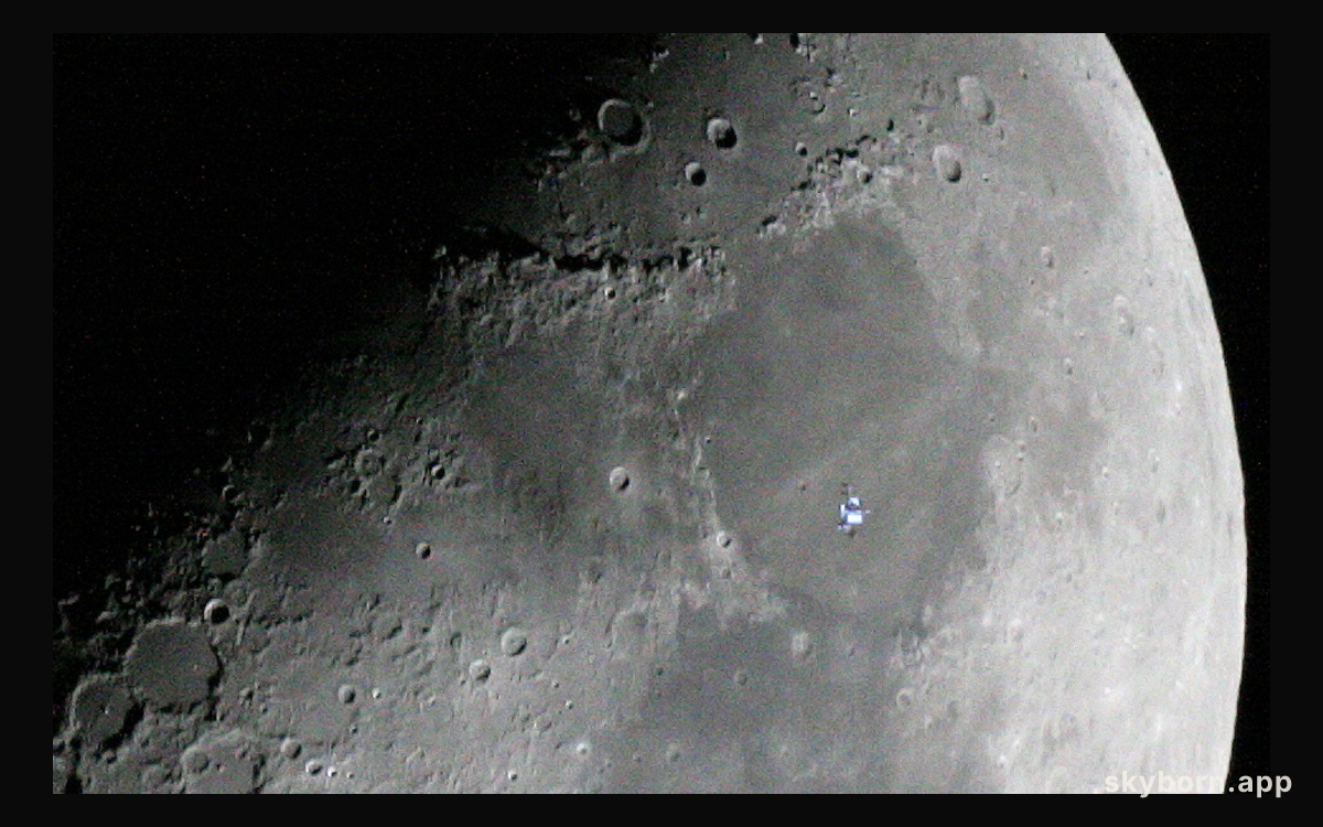 Space Station in the Moon