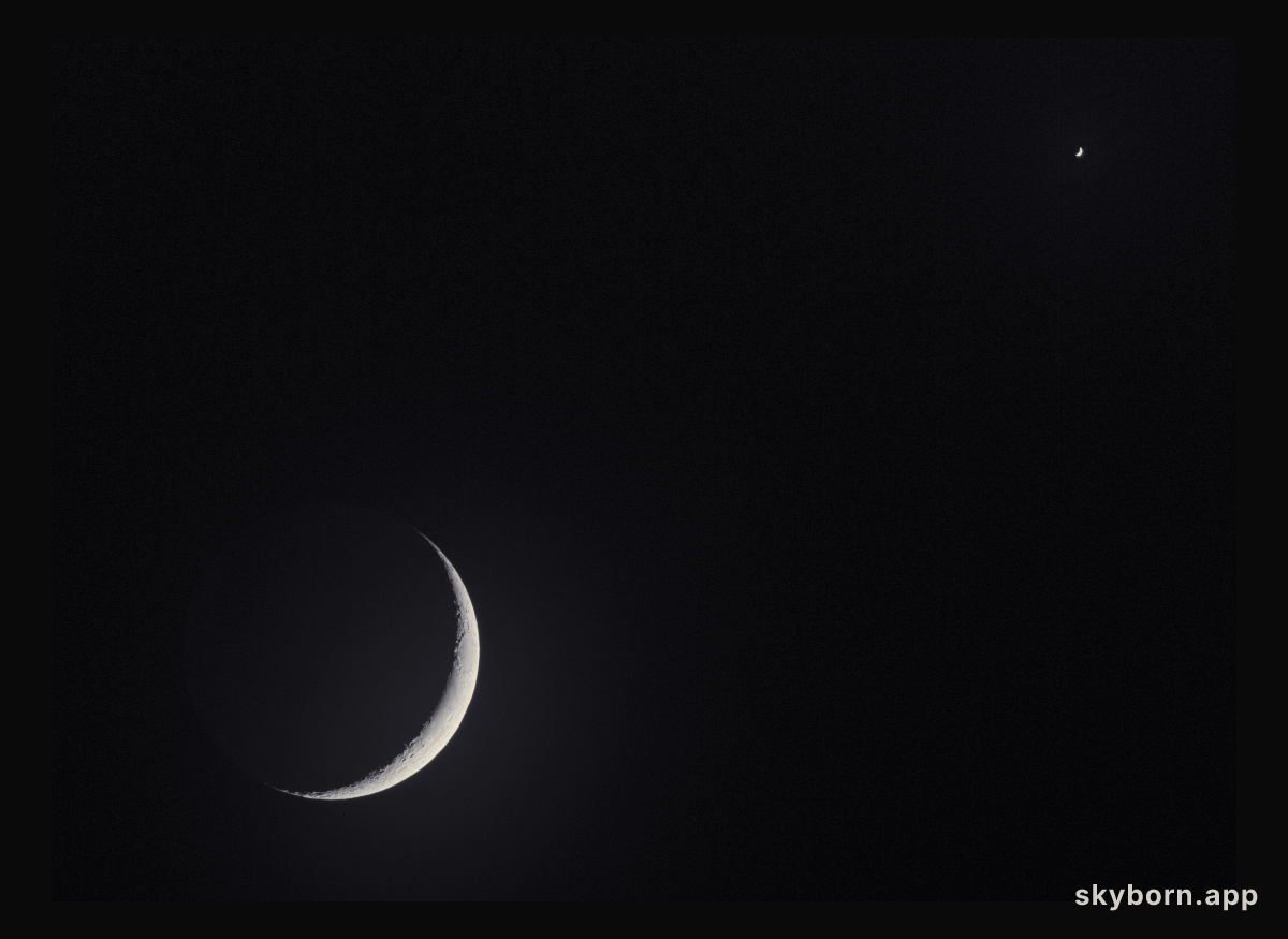 Crescent Moon and Venus