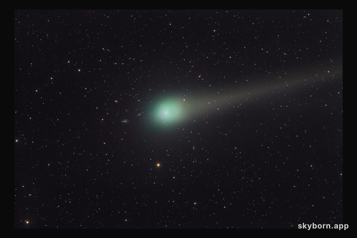 Comet Lulin and Distant Galaxies
