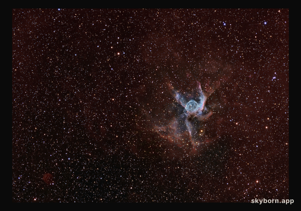 Thor's Helmet (NGC 2359) and Planetary Nebula