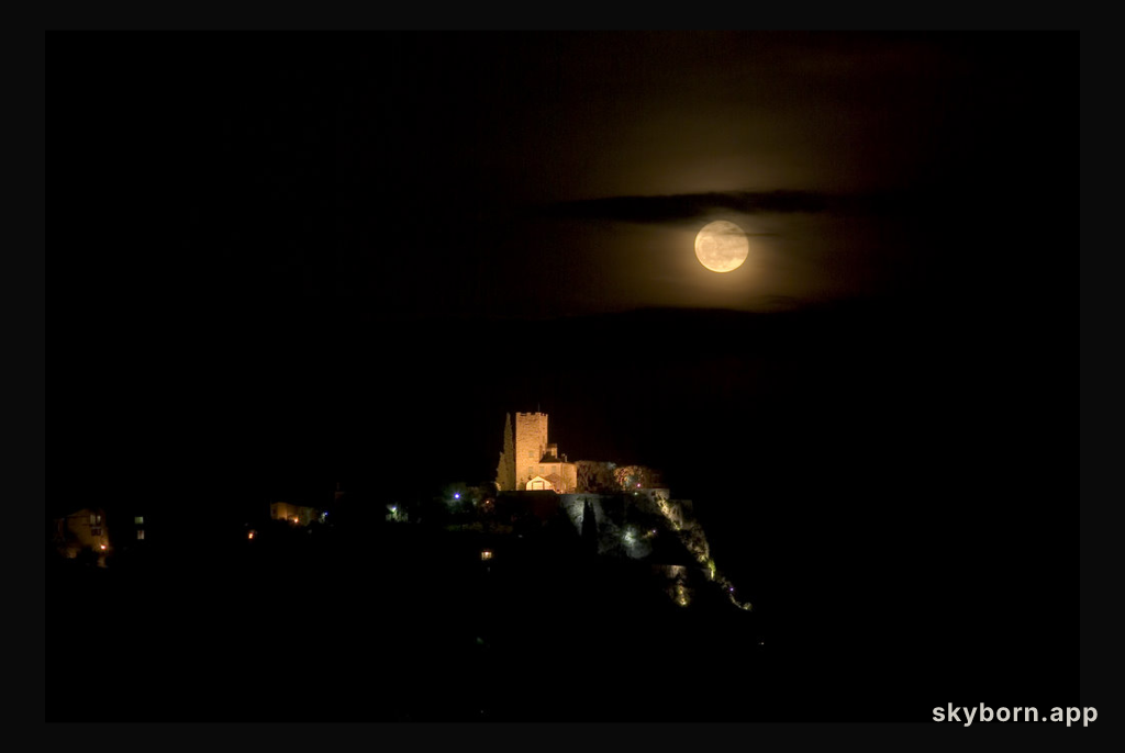 Castle and Full Moon