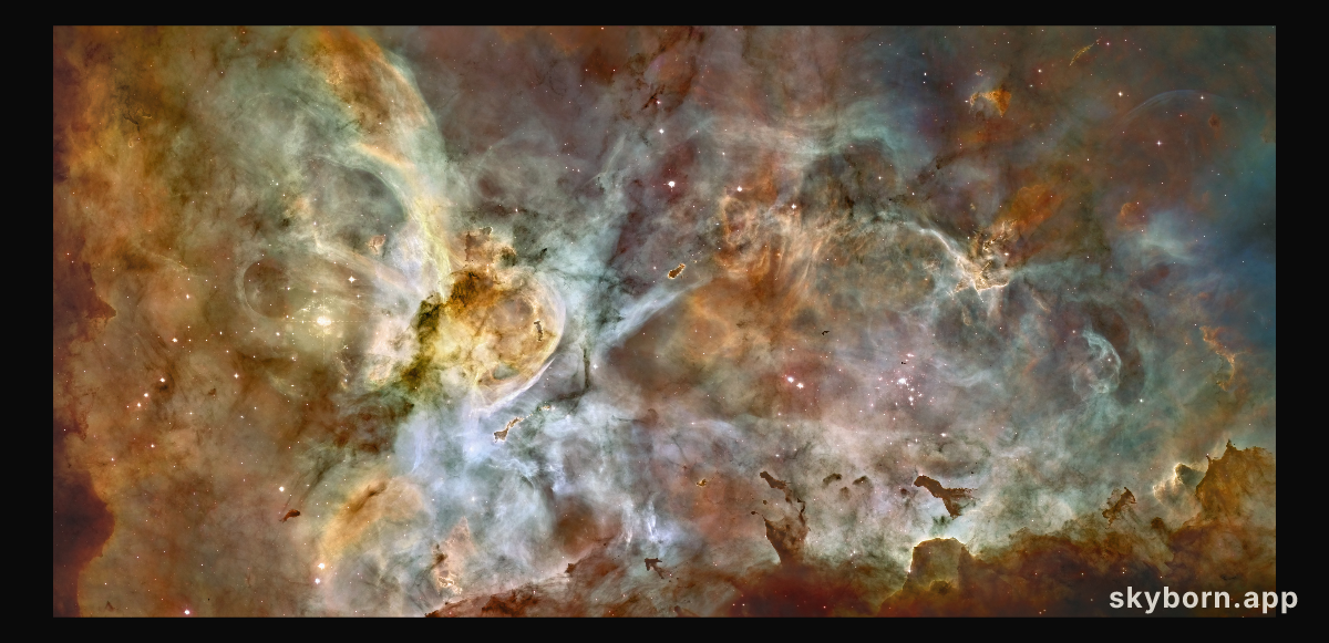 Carina Nebula Panorama from Hubble