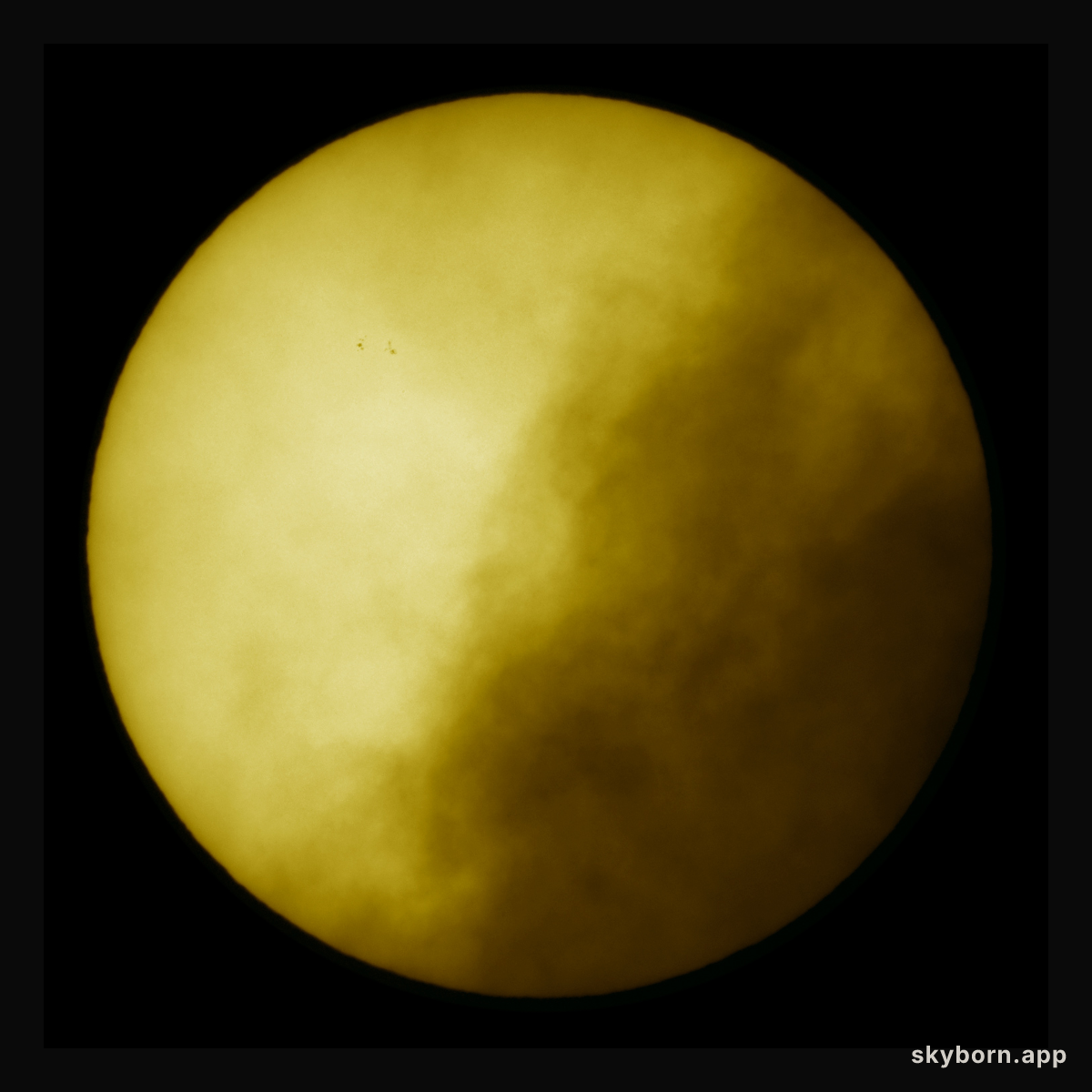Sunspots on a Cloudy Day