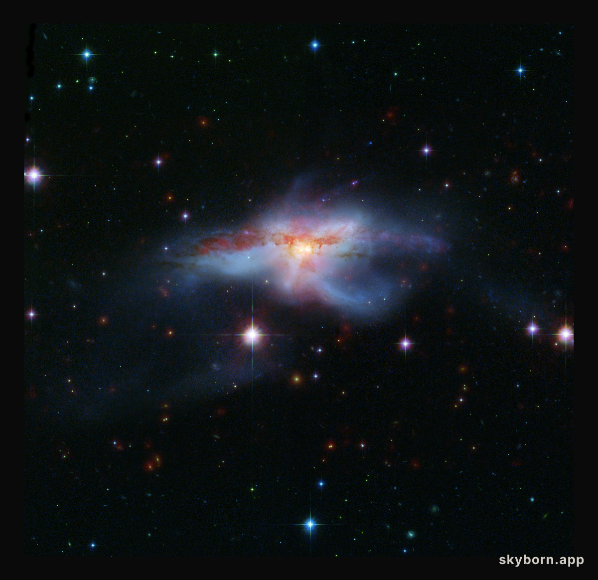 NGC 6240: Merging Galaxies