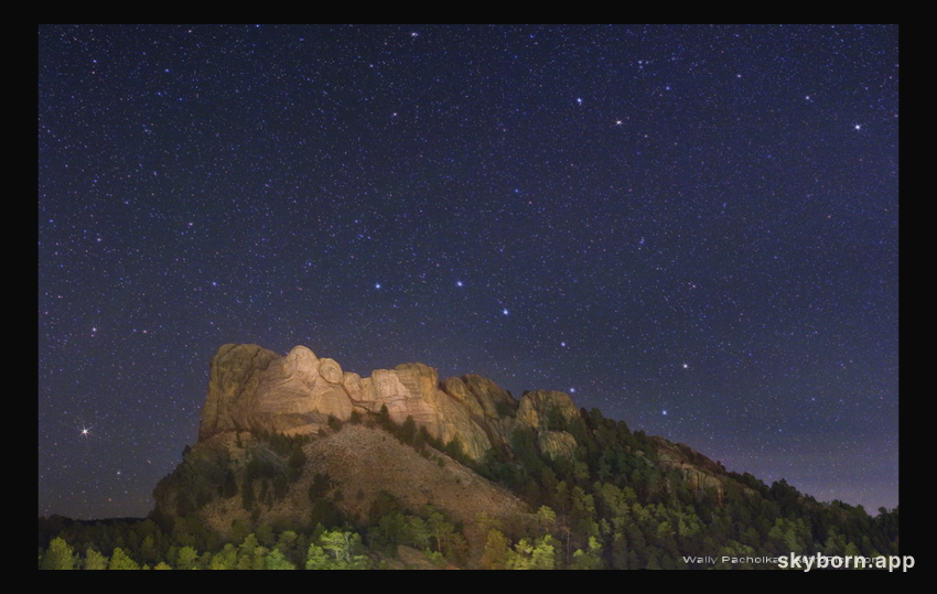 Mount Rushmore's Starry Night