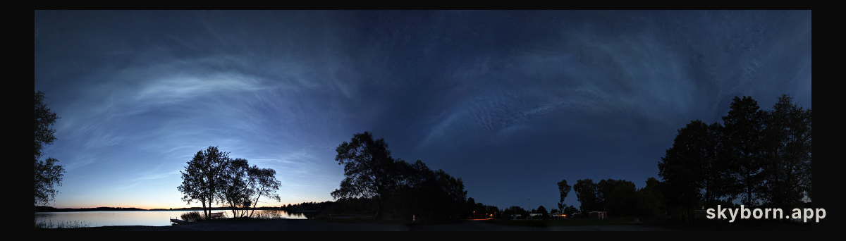 Noctilucent Cloud Storm Panorama