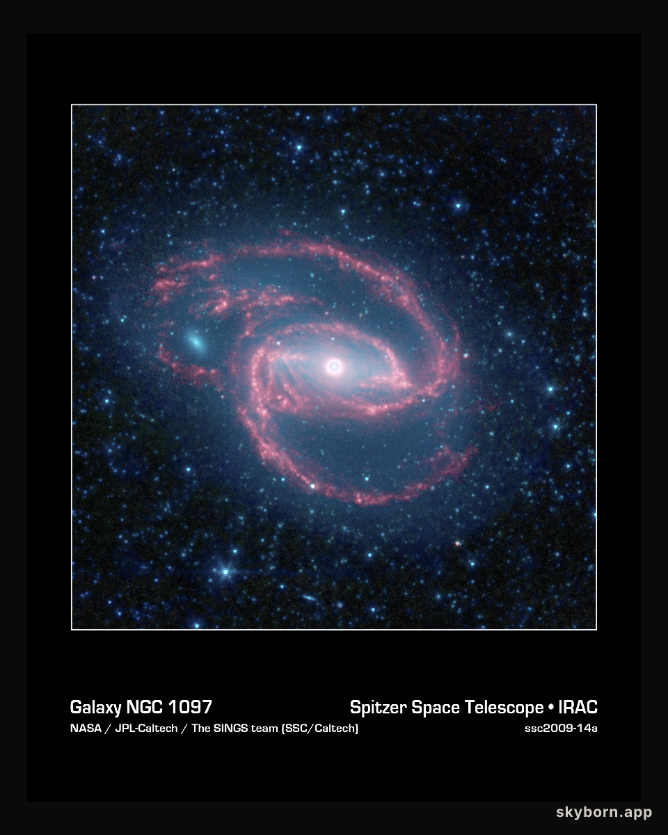 NGC 1097: Spiral Galaxy with a Central Eye