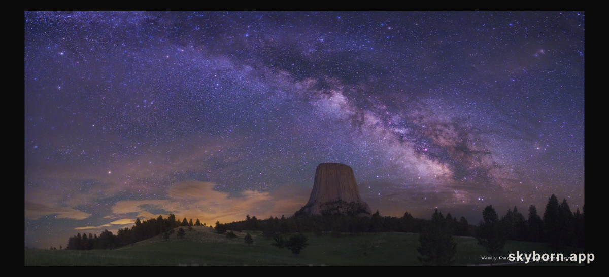 The Milky Way Over Devils Tower