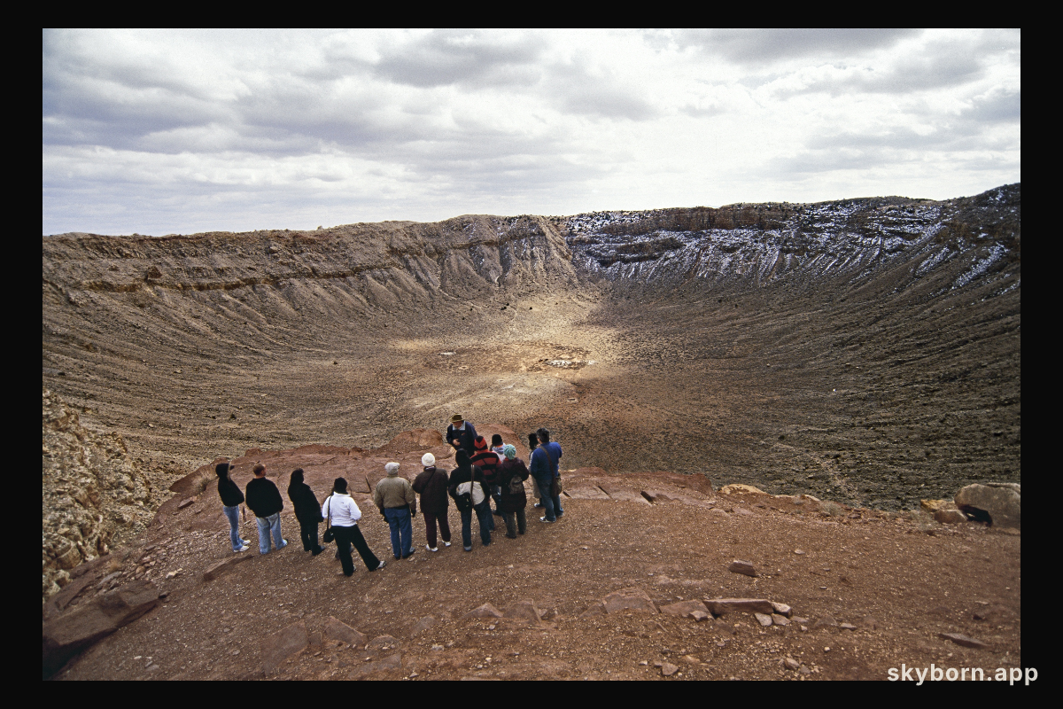 Inside Barringer Meteor Crater