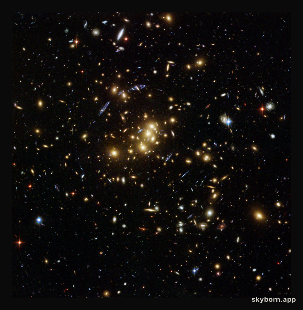 Giant Cluster Bends, Breaks Images