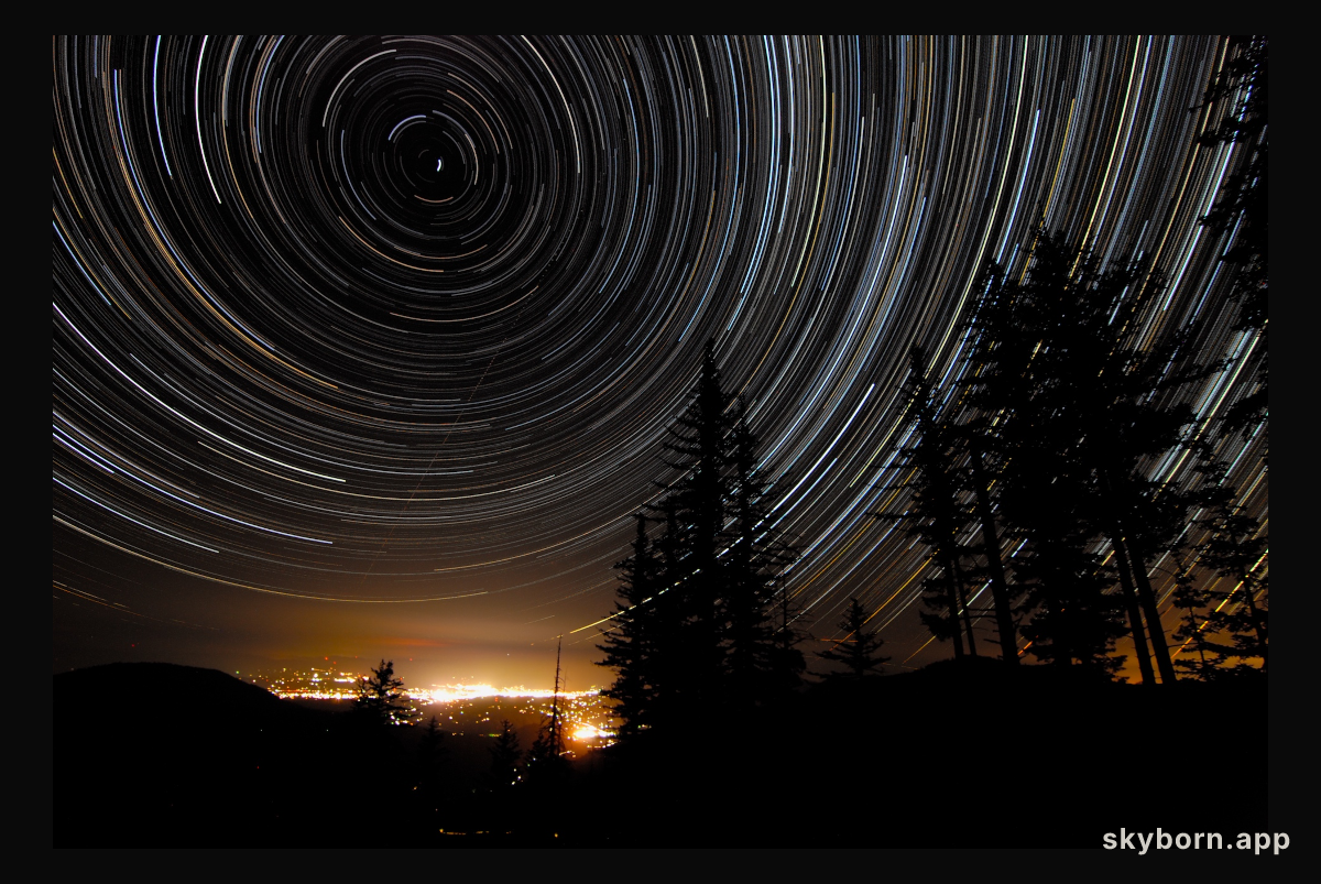 Star Trails Over Oregon
