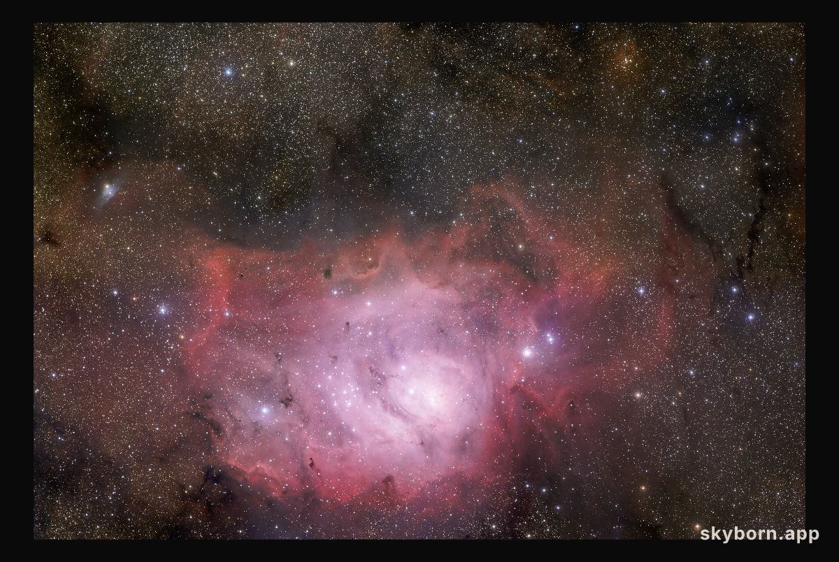 The Lagoon Nebula from GigaGalaxy Zoom