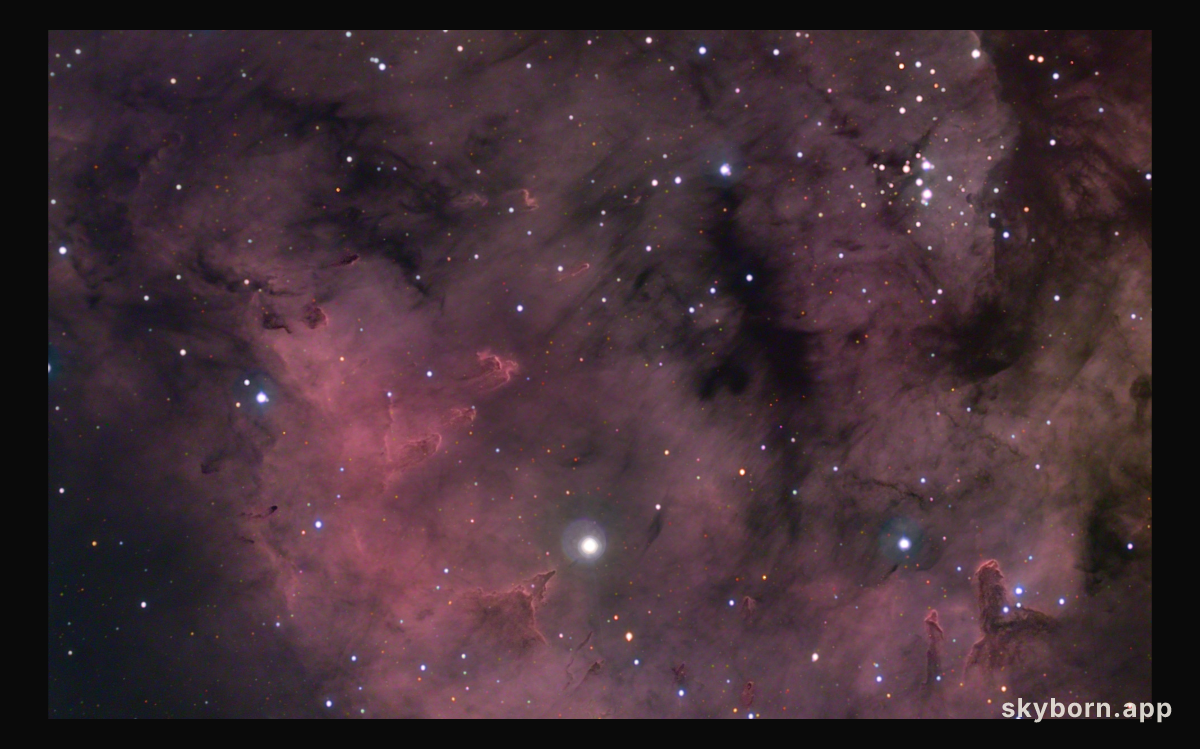 The Star Pillars of Sharpless 171