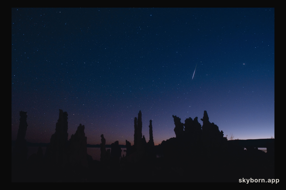 Leonid over Mono Lake