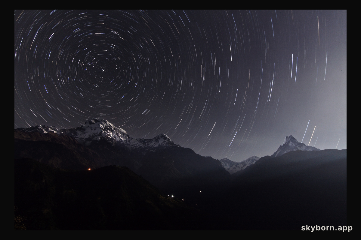 Annapurna Star Trails