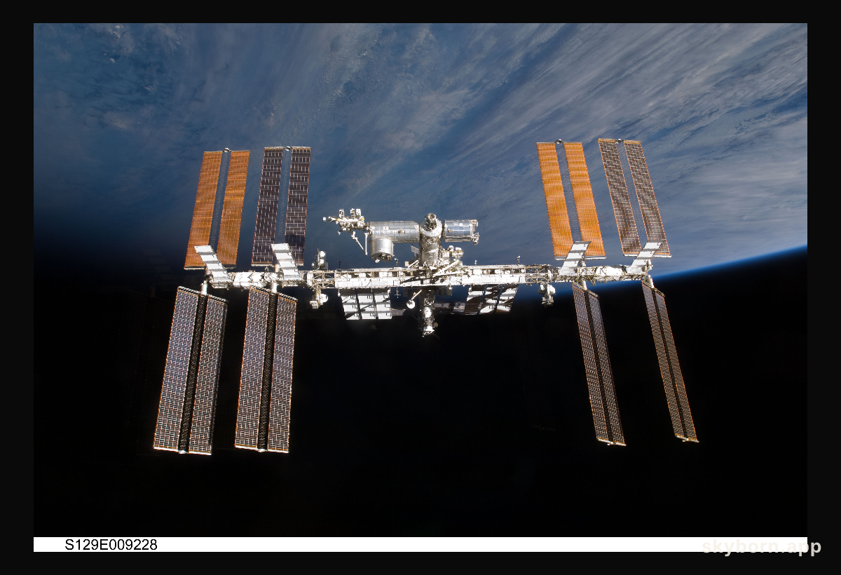 The International Space Station Over the Horizon