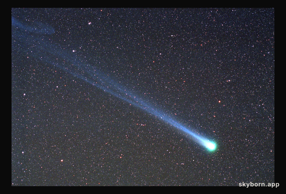 Comet Hyakutake Passes the Earth