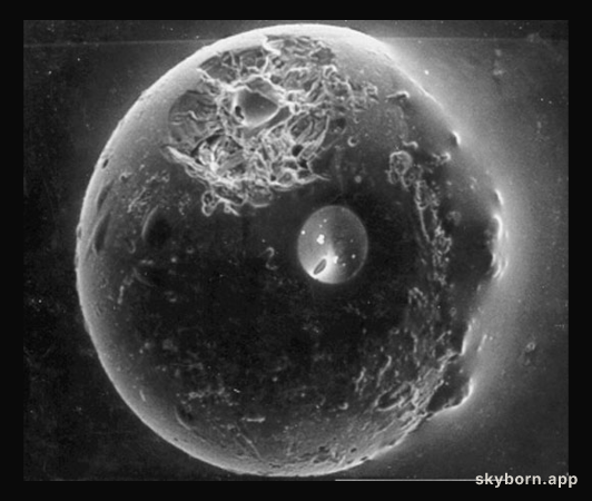 A Spherule from the Earth's Moon
