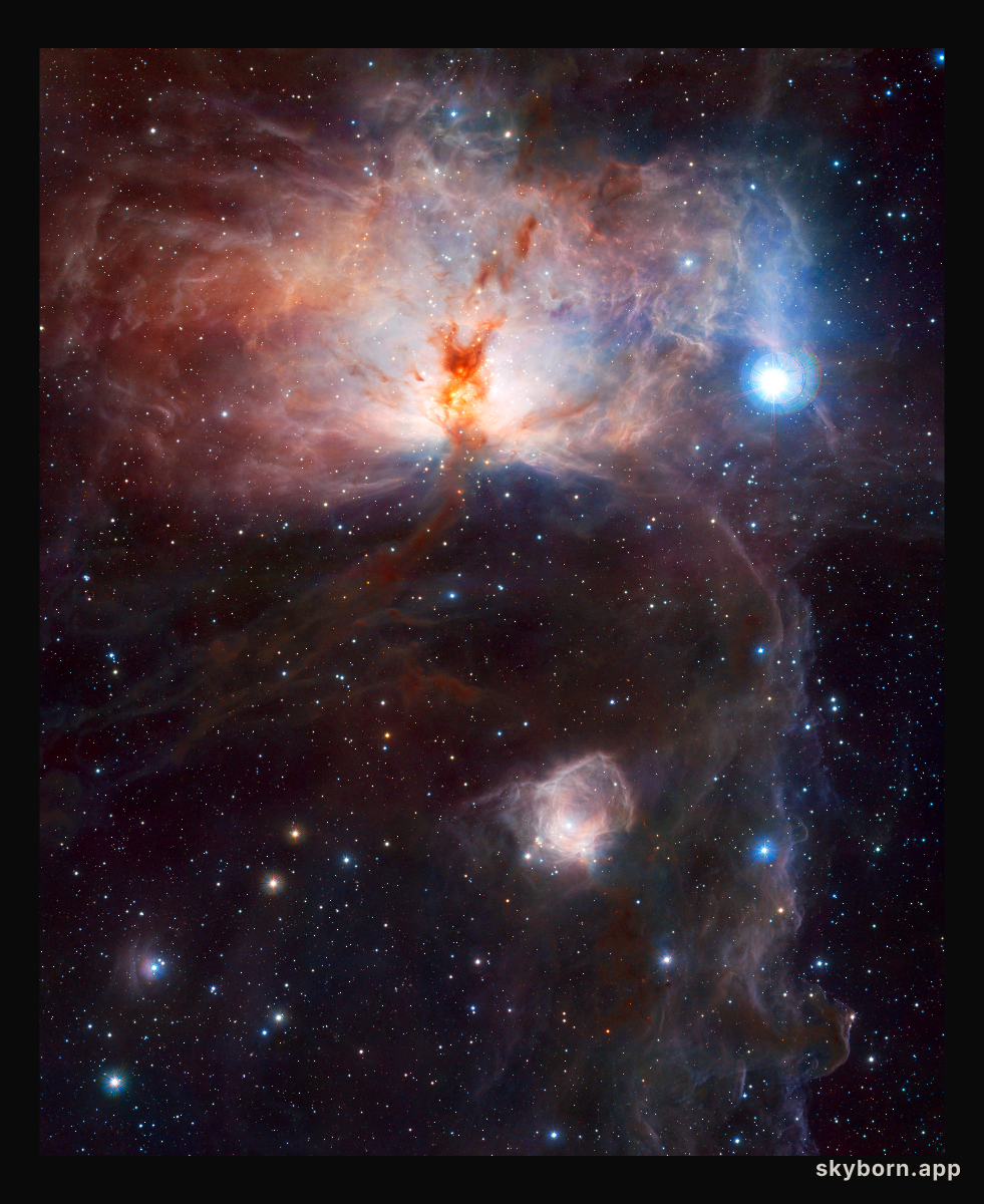 The Flame Nebula in Infrared