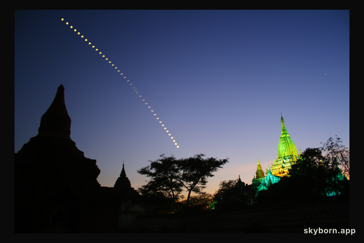 Annular Eclipse Over Myanmar