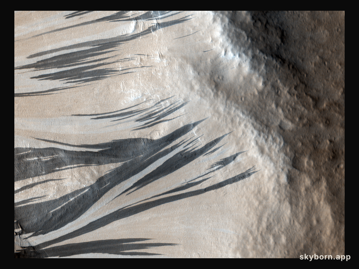 Slope Streaks in Acheron Fossae on Mars