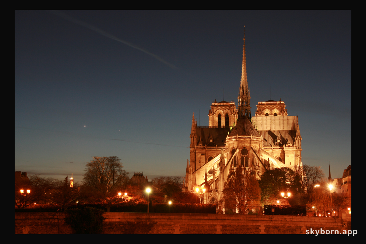 Mercury and Venus Over Paris