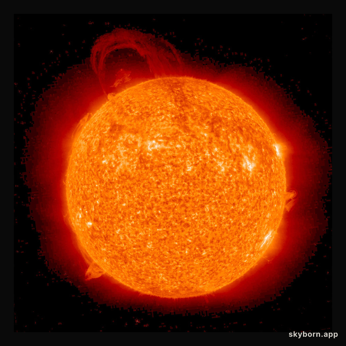 Large Eruptive Prominence Imaged by STEREO