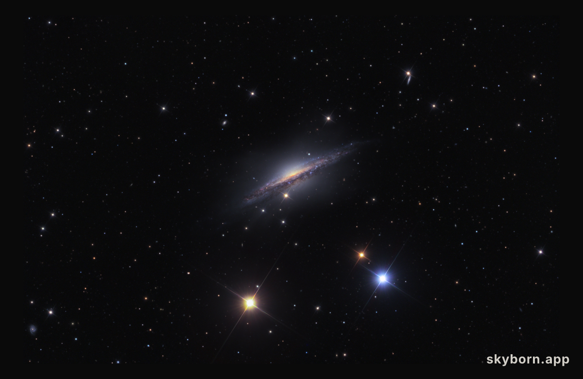 NGC 1055: Galaxy in a Box