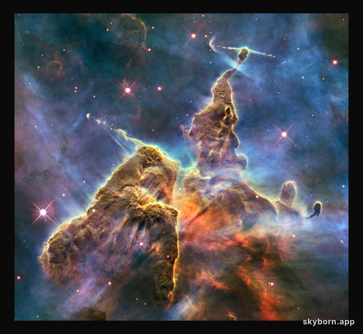 Dust Pillar of the Carina Nebula