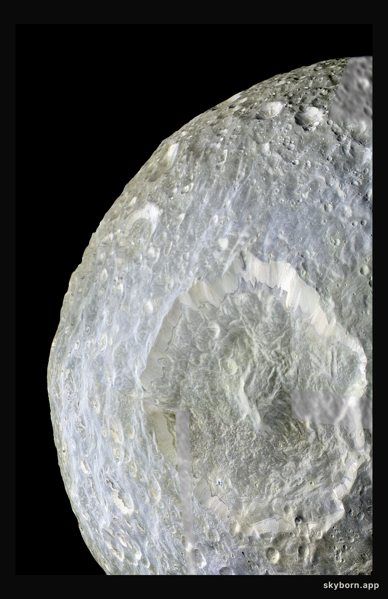 Herschel Crater on Mimas of Saturn